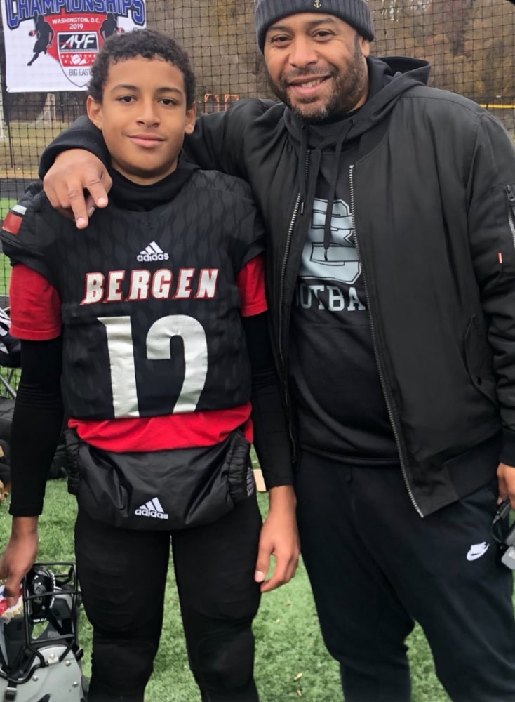 A photo of Joseph Gaston and his son Joey Gaston